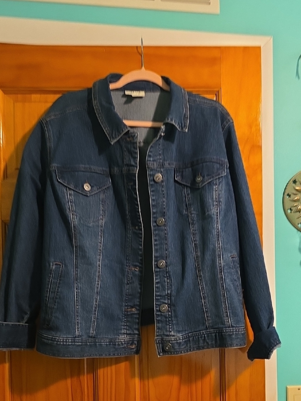 Style & Co. Classic Dark Blue Denim Jacket